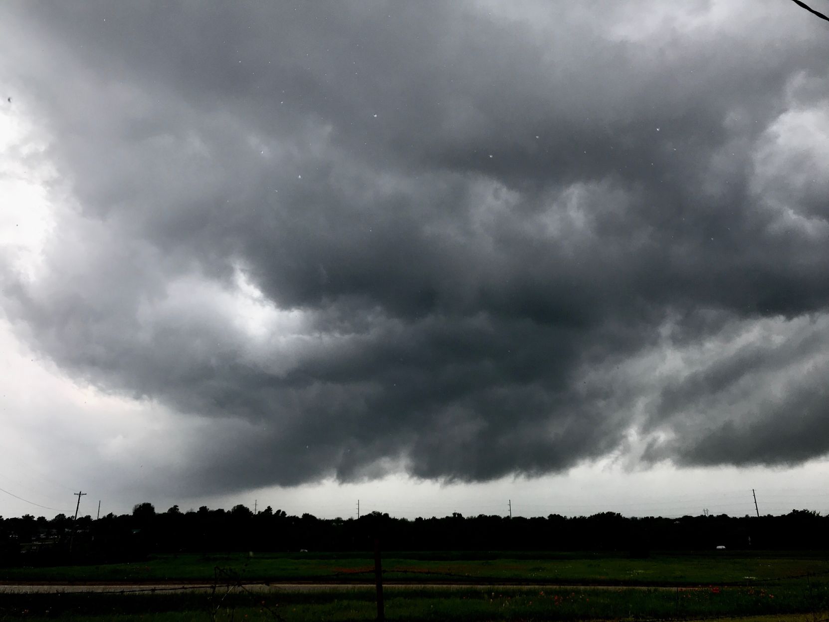Storm system develops west of Ada